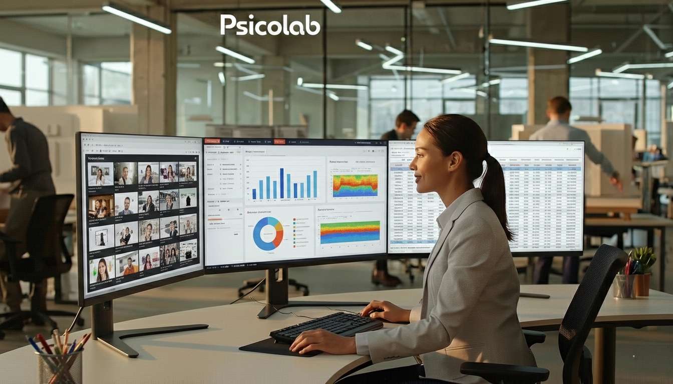 Dashboard de métricas de bienestar corporativo Psicolab